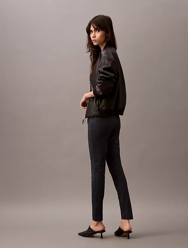 Ponte Balıksırtı Desenli Skinny Fit Pantolonlar Ponte Balıksırtı Desenli Skinny Fit Pantolonlar
