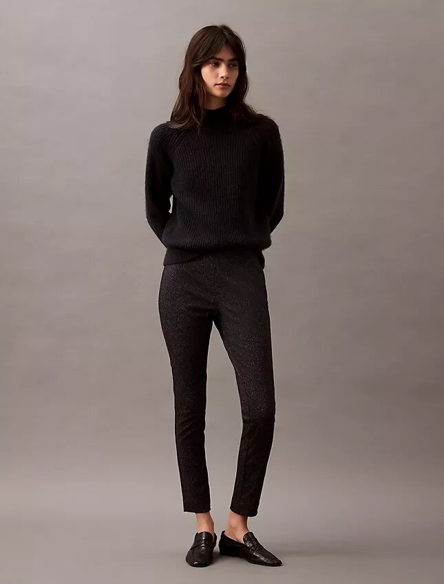 Ponte Balıksırtı Desenli Skinny Fit Pantolonlar Ponte Balıksırtı Desenli Skinny Fit Pantolonlar