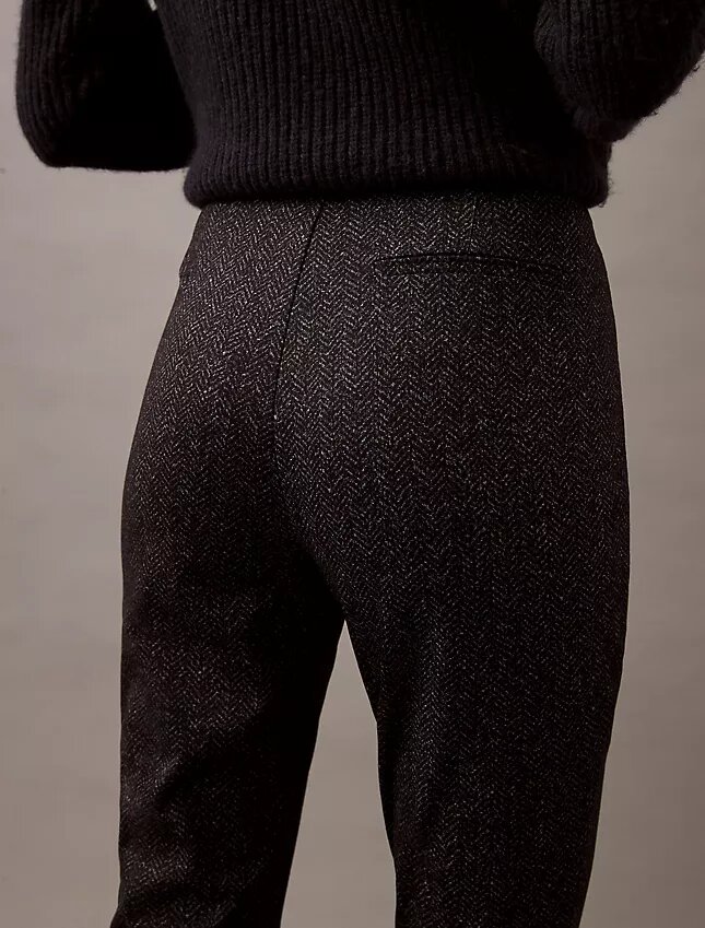 Ponte Balıksırtı Desenli Skinny Fit Pantolonlar Ponte Balıksırtı Desenli Skinny Fit Pantolonlar