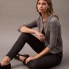 Ponte Houndstooth Desenli Skinny Pantolonlar