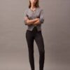 Ponte Houndstooth Desenli Skinny Pantolonlar