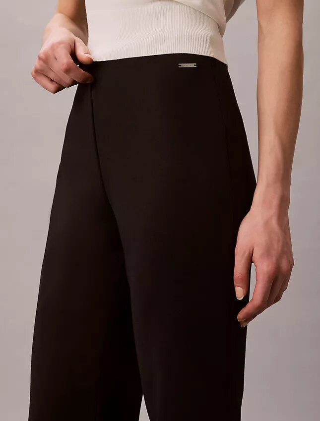 Ponte Kısa Geniş Paça Pantolon Ponte Kısa Geniş Paça Pantolon