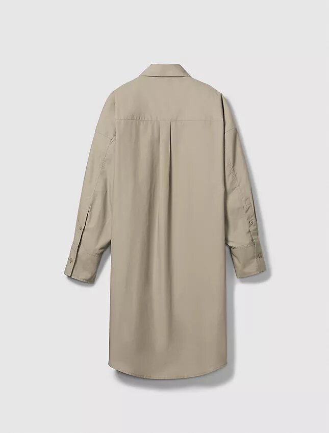 Poplin Dokuma Mini Gömlek Elbise Poplin Dokuma Mini Gömlek Elbise