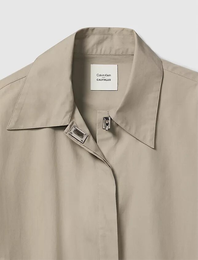 Poplin Dokuma Mini Gömlek Elbise Poplin Dokuma Mini Gömlek Elbise