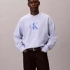 Premium Havlu Kumaş Monogram Logolu Rahat Sweatshirt