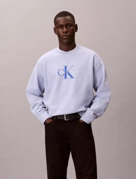 Premium Havlu Kumaş Monogram Logolu Rahat Sweatshirt Premium Havlu Kumaş Monogram Logolu Rahat Sweatshirt