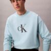 Premium Havlu Kumaş Monogram Logolu Rahat Sweatshirt
