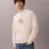 Premium Havlu Kumaş Monogram Logolu Rahat Sweatshirt Premium Havlu Kumaş Monogram Logolu Rahat Sweatshirt