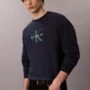 Premium Havlu Kumaş Monogram Logolu Rahat Sweatshirt Premium Havlu Kumaş Monogram Logolu Rahat Sweatshirt