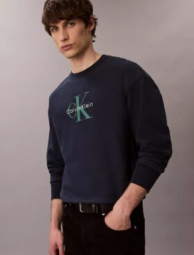 Premium Havlu Kumaş Monogram Logolu Rahat Sweatshirt
