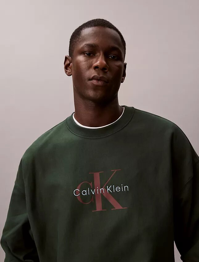 Premium Havlu Kumaş Monogram Logolu Rahat Sweatshirt Premium Havlu Kumaş Monogram Logolu Rahat Sweatshirt