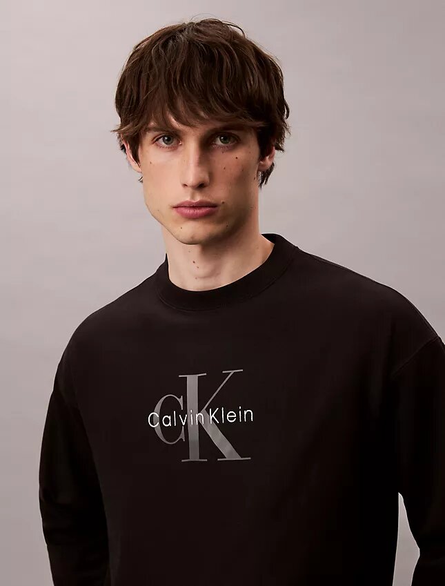 Premium Havlu Kumaş Monogram Logolu Rahat Sweatshirt Premium Havlu Kumaş Monogram Logolu Rahat Sweatshirt
