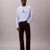 Premium Havlu Kumaş Monogram Logolu Rahat Sweatshirt