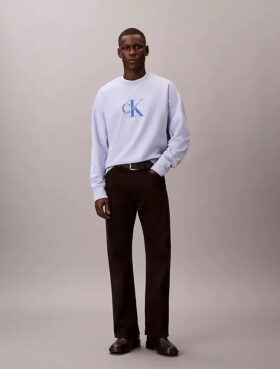 Premium Havlu Kumaş Monogram Logolu Rahat Sweatshirt Premium Havlu Kumaş Monogram Logolu Rahat Sweatshirt