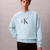Premium Havlu Kumaş Monogram Logolu Rahat Sweatshirt