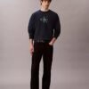 Premium Havlu Kumaş Monogram Logolu Rahat Sweatshirt Premium Havlu Kumaş Monogram Logolu Rahat Sweatshirt