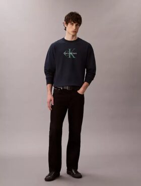 Premium Havlu Kumaş Monogram Logolu Rahat Sweatshirt