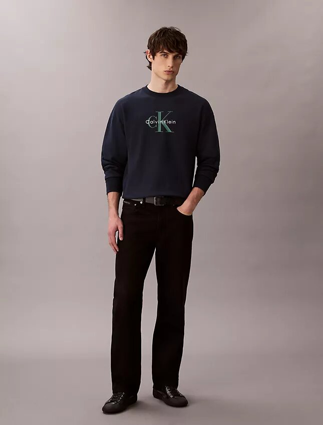 Premium Havlu Kumaş Monogram Logolu Rahat Sweatshirt Premium Havlu Kumaş Monogram Logolu Rahat Sweatshirt