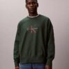 Premium Havlu Kumaş Monogram Logolu Rahat Sweatshirt Premium Havlu Kumaş Monogram Logolu Rahat Sweatshirt