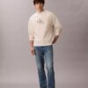 Premium Havlu Kumaş Monogram Logolu Rahat Sweatshirt Premium Havlu Kumaş Monogram Logolu Rahat Sweatshirt
