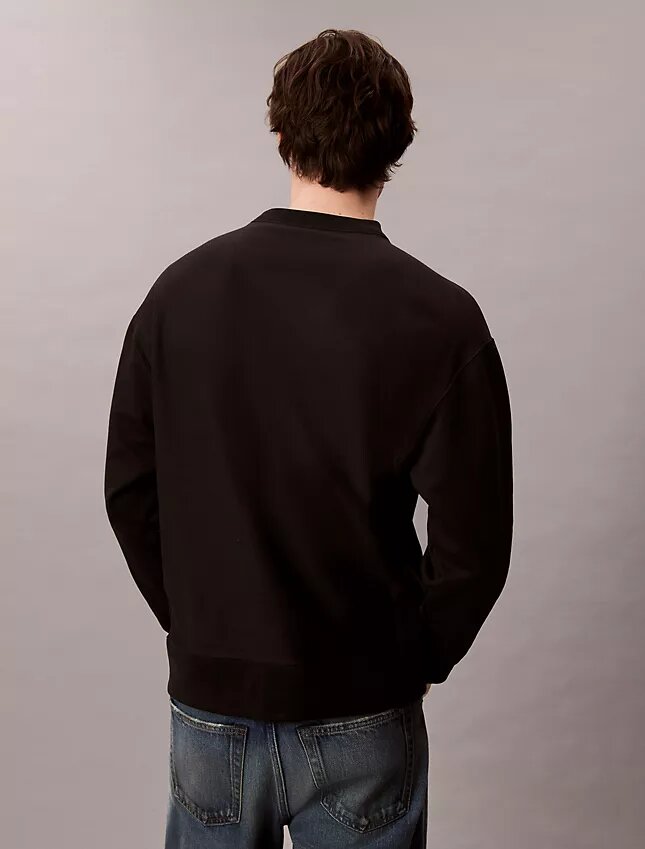 Premium Havlu Kumaş Monogram Logolu Rahat Sweatshirt Premium Havlu Kumaş Monogram Logolu Rahat Sweatshirt