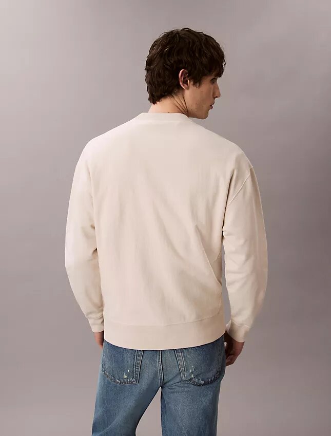 Premium Havlu Kumaş Monogram Logolu Rahat Sweatshirt Premium Havlu Kumaş Monogram Logolu Rahat Sweatshirt
