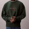 Premium Havlu Kumaş Monogram Logolu Rahat Sweatshirt Premium Havlu Kumaş Monogram Logolu Rahat Sweatshirt