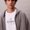 Premium Havlu Kumaş Rahat Fermuarlı Kapüşonlu Sweatshirt