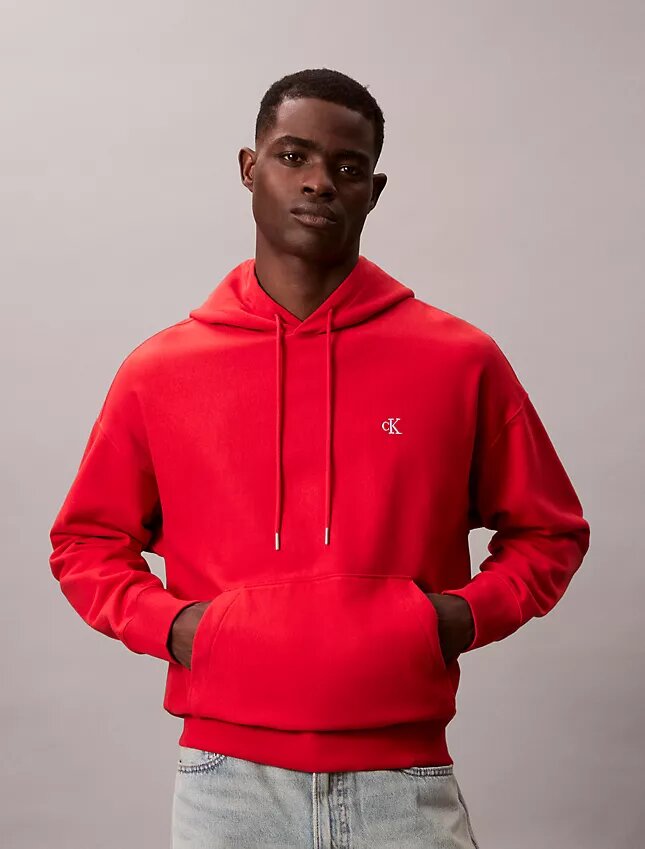 Premium Havlu Kumaş Rahat Monogram Polar Kapüşonlu Sweatshirt Premium Havlu Kumaş Rahat Monogram Polar Kapüşonlu Sweatshirt