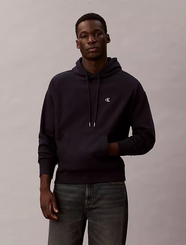 Premium Havlu Kumaş Rahat Monogram Polar Kapüşonlu Sweatshirt Premium Havlu Kumaş Rahat Monogram Polar Kapüşonlu Sweatshirt