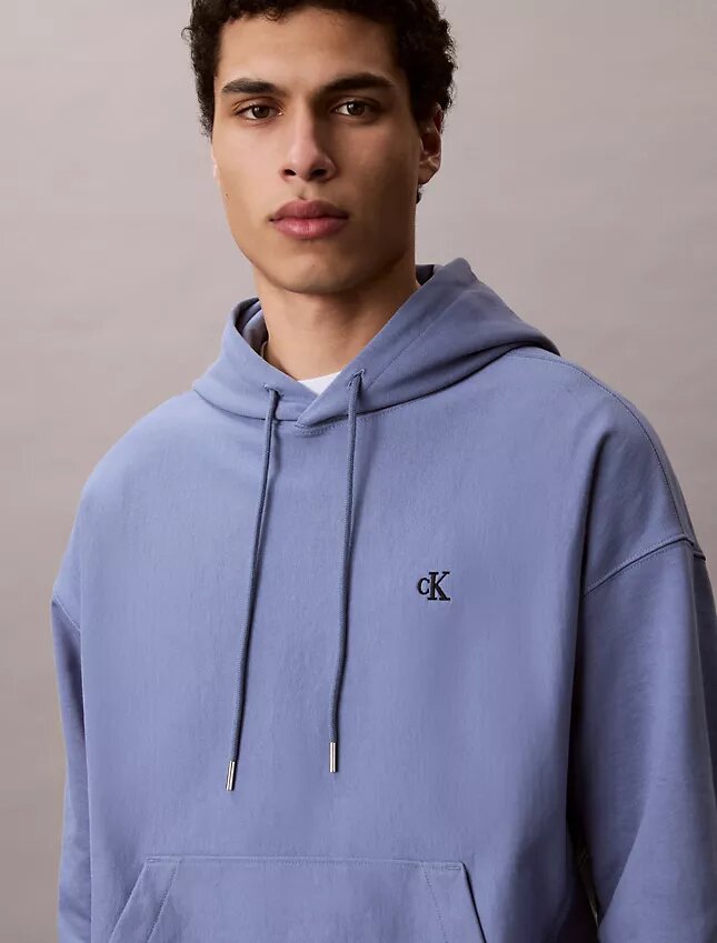 Premium Havlu Kumaş Rahat Monogram Polar Kapüşonlu Sweatshirt Premium Havlu Kumaş Rahat Monogram Polar Kapüşonlu Sweatshirt