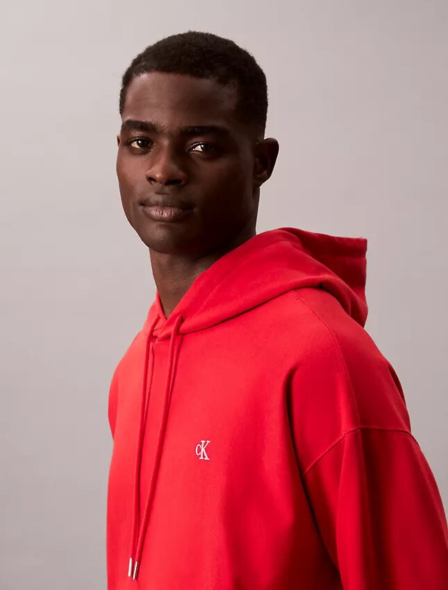 Premium Havlu Kumaş Rahat Monogram Polar Kapüşonlu Sweatshirt Premium Havlu Kumaş Rahat Monogram Polar Kapüşonlu Sweatshirt