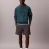 Premium Havlu Kumaş Rahat Monogram Polar Kapüşonlu Sweatshirt Premium Havlu Kumaş Rahat Monogram Polar Kapüşonlu Sweatshirt