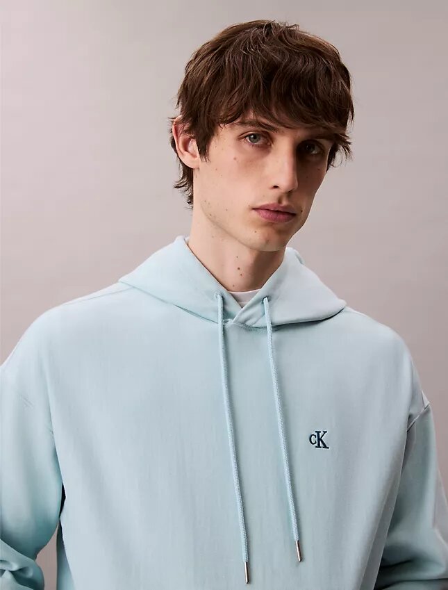 Premium Havlu Kumaş Rahat Monogram Polar Kapüşonlu Sweatshirt Premium Havlu Kumaş Rahat Monogram Polar Kapüşonlu Sweatshirt