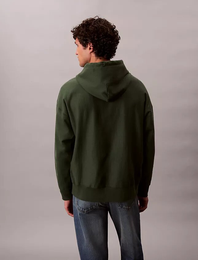 Premium Havlu Kumaş Rahat Monogram Polar Kapüşonlu Sweatshirt Premium Havlu Kumaş Rahat Monogram Polar Kapüşonlu Sweatshirt