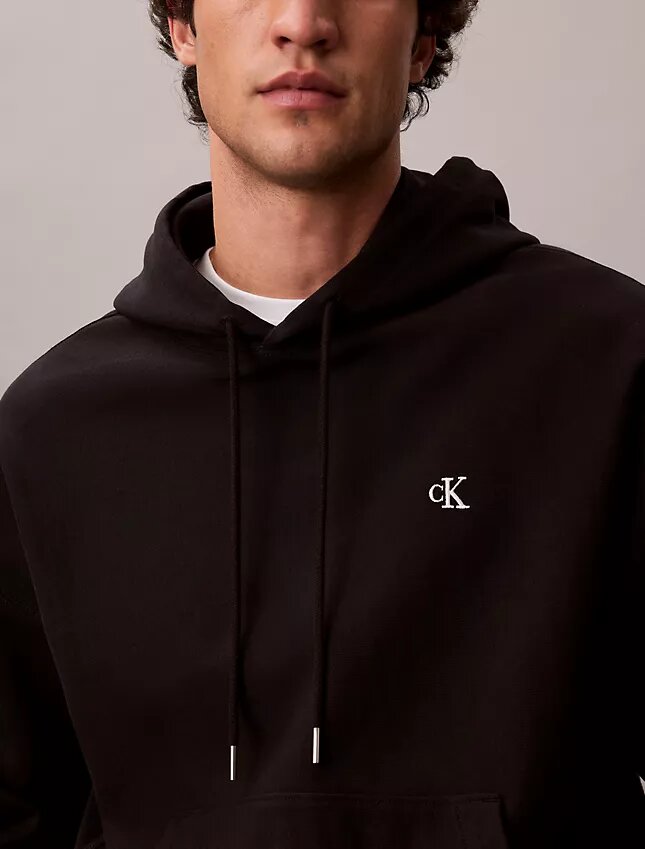 Premium Havlu Kumaş Rahat Monogram Polar Kapüşonlu Sweatshirt Premium Havlu Kumaş Rahat Monogram Polar Kapüşonlu Sweatshirt