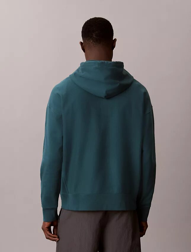 Premium Havlu Kumaş Rahat Monogram Polar Kapüşonlu Sweatshirt Premium Havlu Kumaş Rahat Monogram Polar Kapüşonlu Sweatshirt