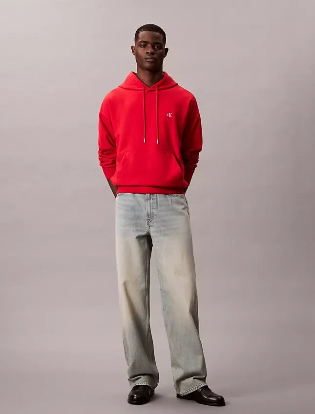Premium Havlu Kumaş Rahat Monogram Polar Kapüşonlu Sweatshirt Premium Havlu Kumaş Rahat Monogram Polar Kapüşonlu Sweatshirt