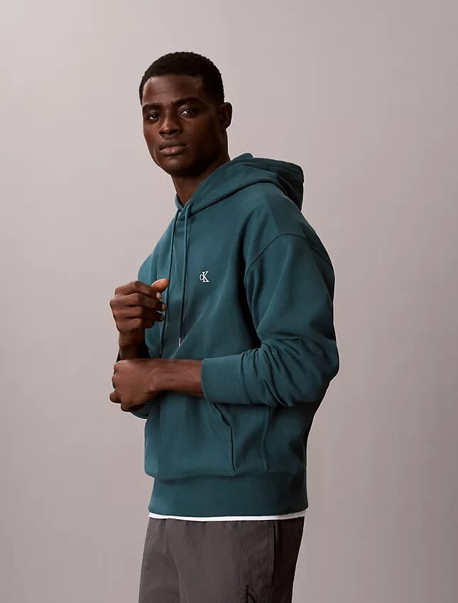 Premium Havlu Kumaş Rahat Monogram Polar Kapüşonlu Sweatshirt Premium Havlu Kumaş Rahat Monogram Polar Kapüşonlu Sweatshirt