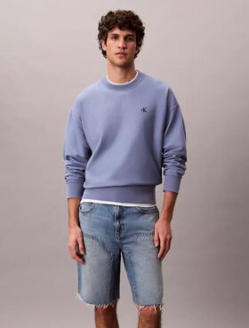 Premium Havlu Kumaş Rahat Sweatshirt