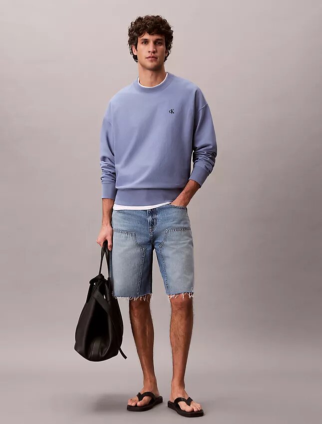 Premium Havlu Kumaş Rahat Sweatshirt Premium Havlu Kumaş Rahat Sweatshirt