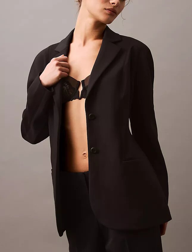 Pürüzsüz Dolman Klasik Blazer Pürüzsüz Dolman Klasik Blazer
