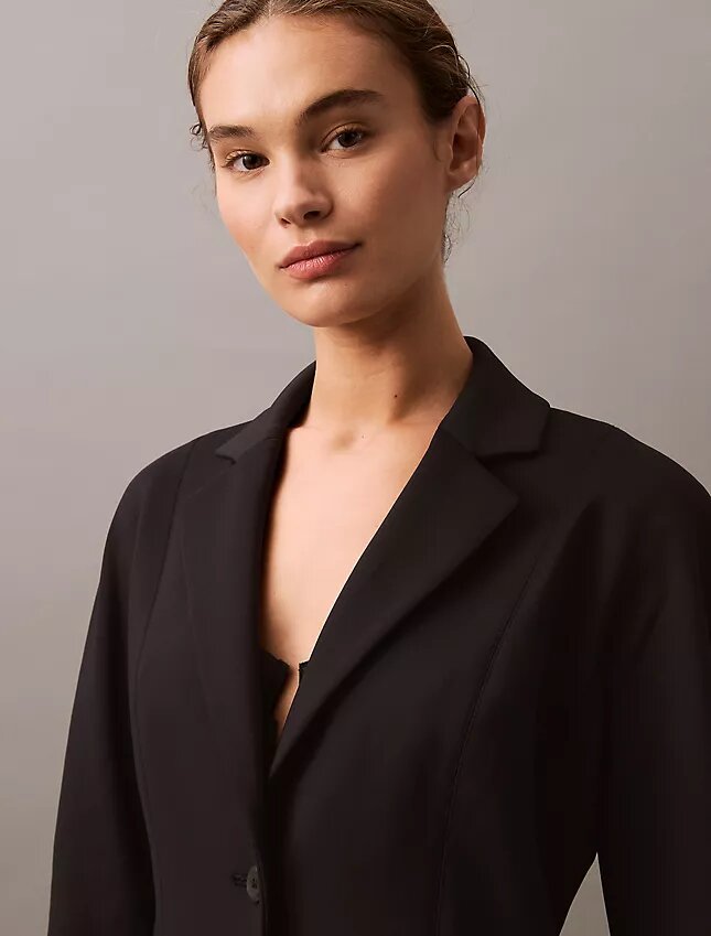 Pürüzsüz Dolman Klasik Blazer Pürüzsüz Dolman Klasik Blazer