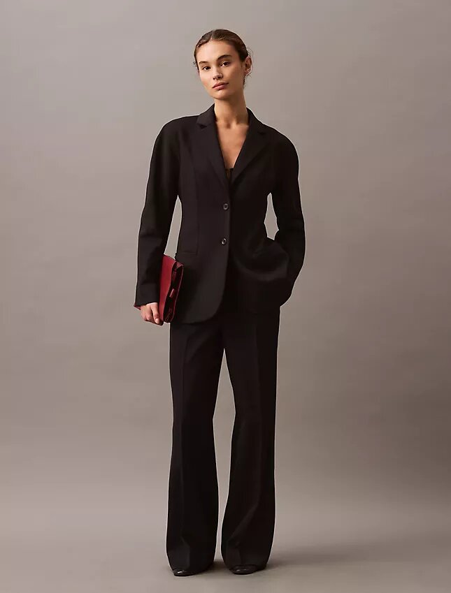 Pürüzsüz Dolman Klasik Blazer Pürüzsüz Dolman Klasik Blazer