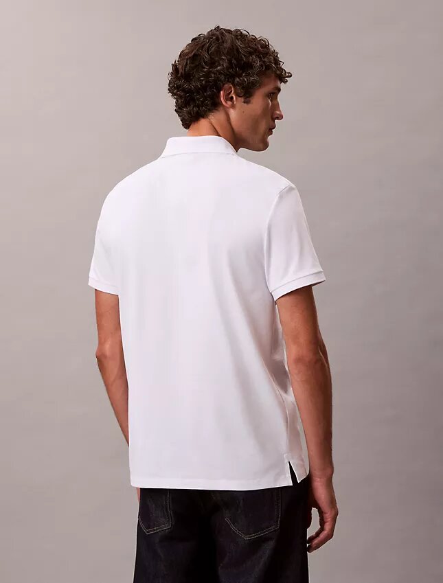 Pürüzsüz Pamuk Karışımlı Monogram Polo Gömlek Pürüzsüz Pamuk Karışımlı Monogram Polo Gömlek