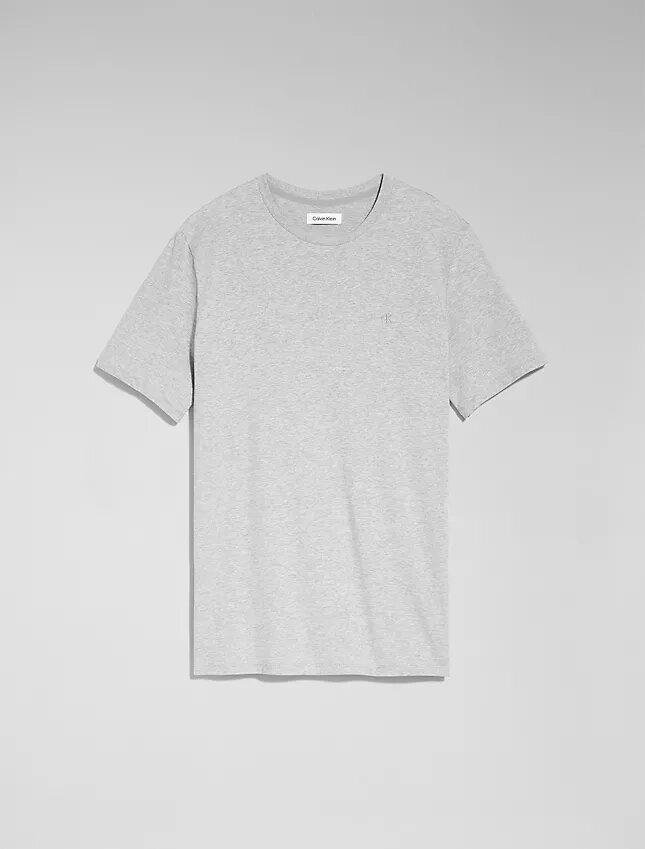 Pürüzsüz Pamuklu Monogram Tişört Pürüzsüz Pamuklu Monogram Tişört