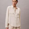 Rahat Düğmeli Utility Shirt