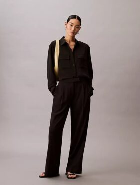 Rahat Düğmeli Utility Shirt