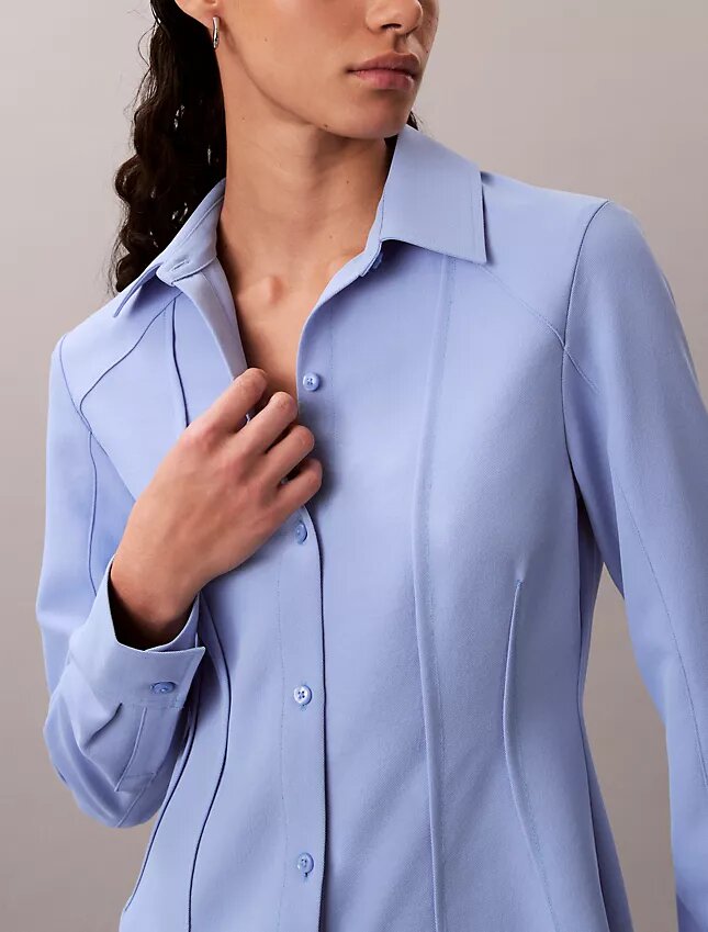 Rahat Twill Mini Gömlek Elbise Rahat Twill Mini Gömlek Elbise