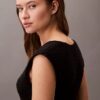 Örgü Kolsuz Midi Elbise Örgü Kolsuz Midi Elbise